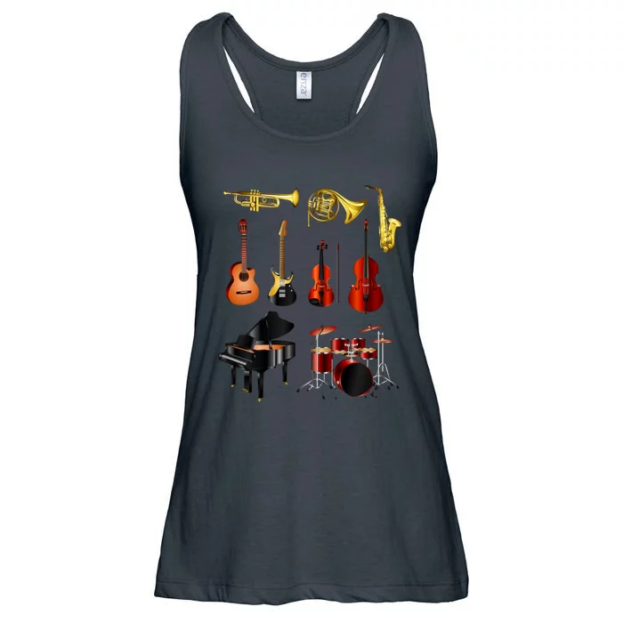 Musical Instruments Ladies Essential Flowy Tank