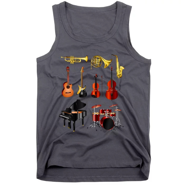 Musical Instruments Tank Top