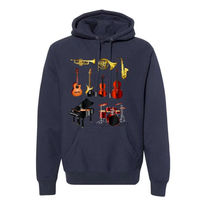 Musical Instruments Premium Hoodie