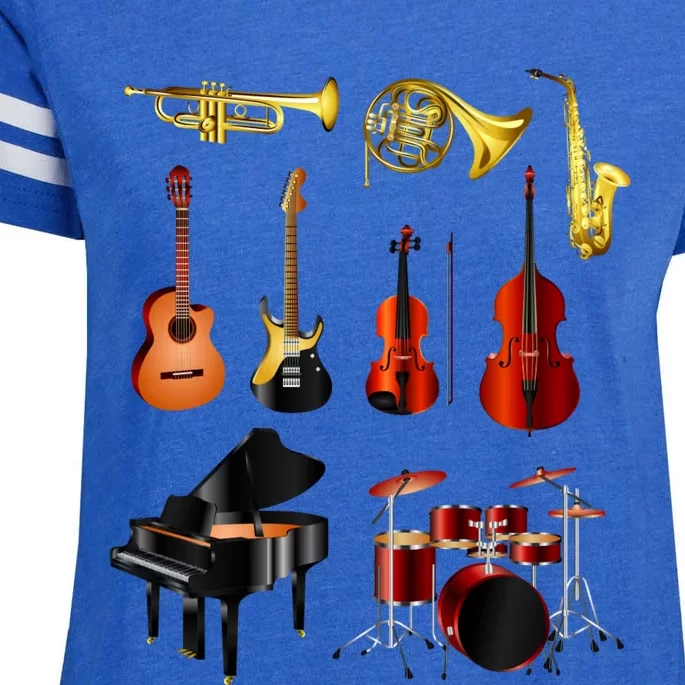 Musical Instruments Enza Ladies Jersey Football T-Shirt