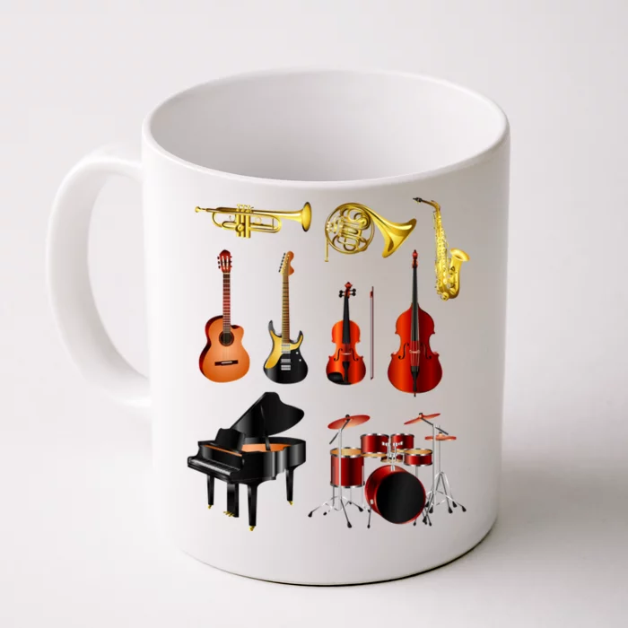 Musical Instruments Front & Back Coffee Mug