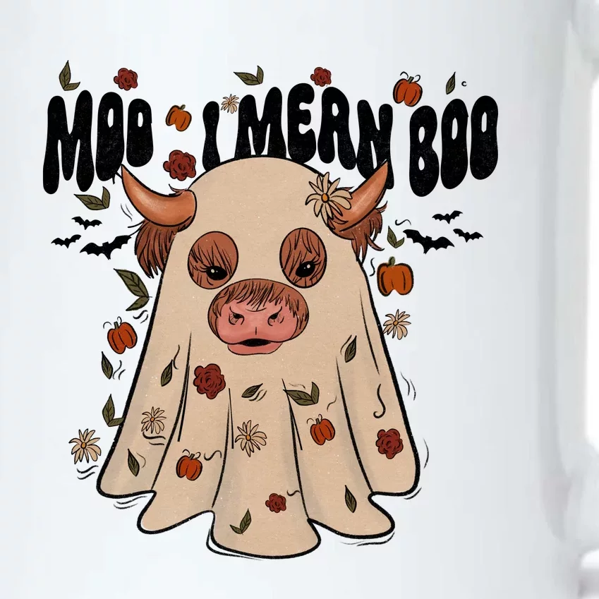 Moo I Mean Boo Funny Halloween Pig Ghost Black Color Changing Mug