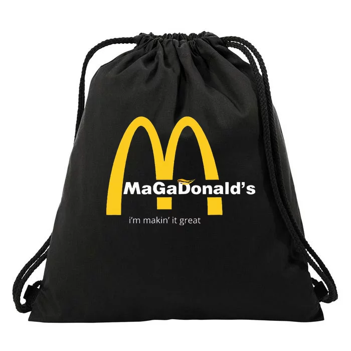 MagadonaldS IM Making It Great Trump Drawstring Bag