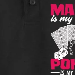 Mama Is My Name Poker Is My Game Funny Poker Mom Premium Dry Zone Grid Performance Polo