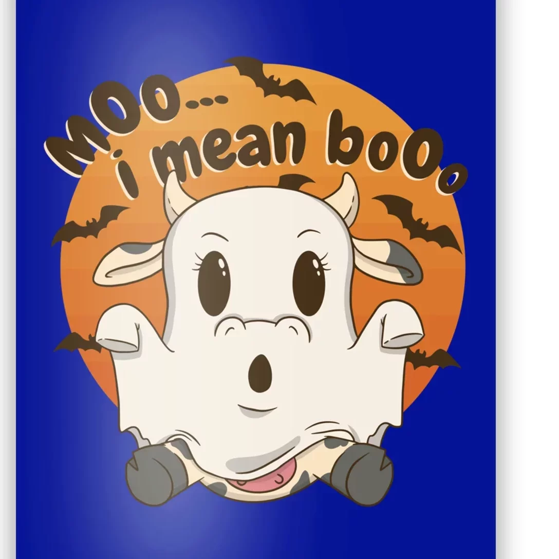 Moo I Mean Boo Meaningful Gift Funny Halloween Cool Gift Poster