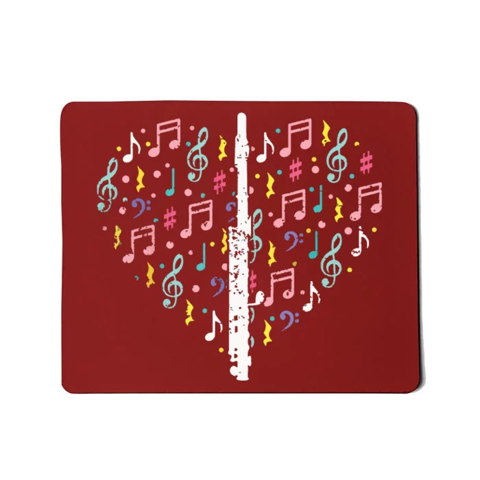 Musical Instruments Music Notes Lover Flute Mousepad