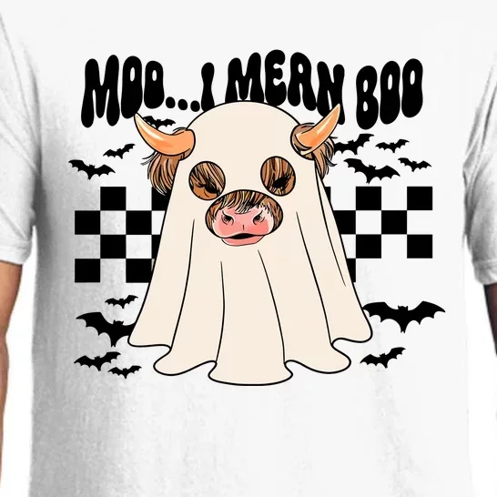 Moo... I Mean Boo Halloween Highland Cow Pajama Set