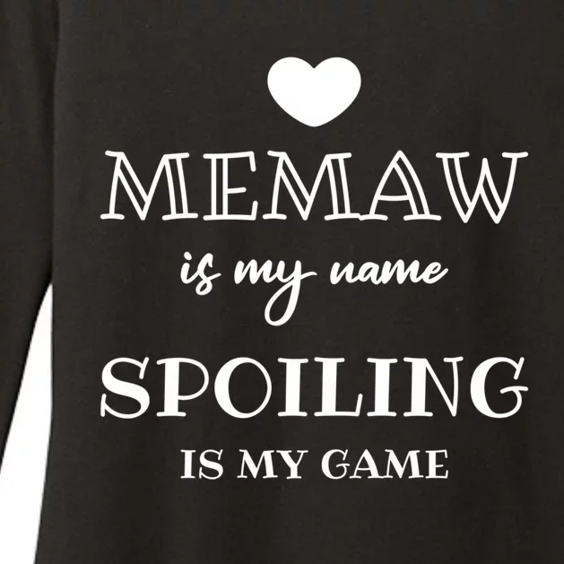 Memaw Is My Name Grandma Grandmother Great Gift Womens CVC Long Sleeve Shirt