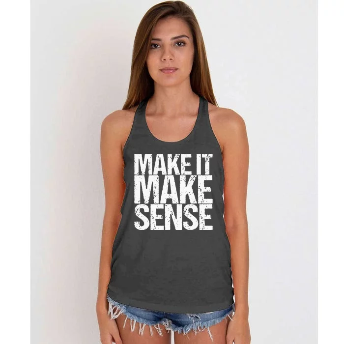 Make It Make Sense Women's Knotted Racerback Tank