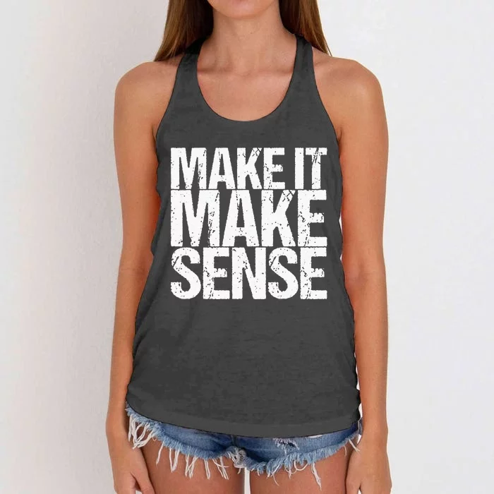 Make It Make Sense Women's Knotted Racerback Tank