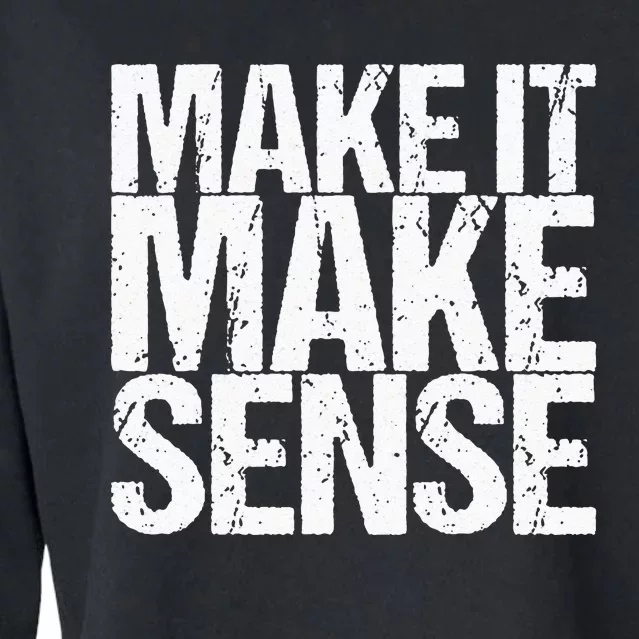 Make It Make Sense Cropped Pullover Crew