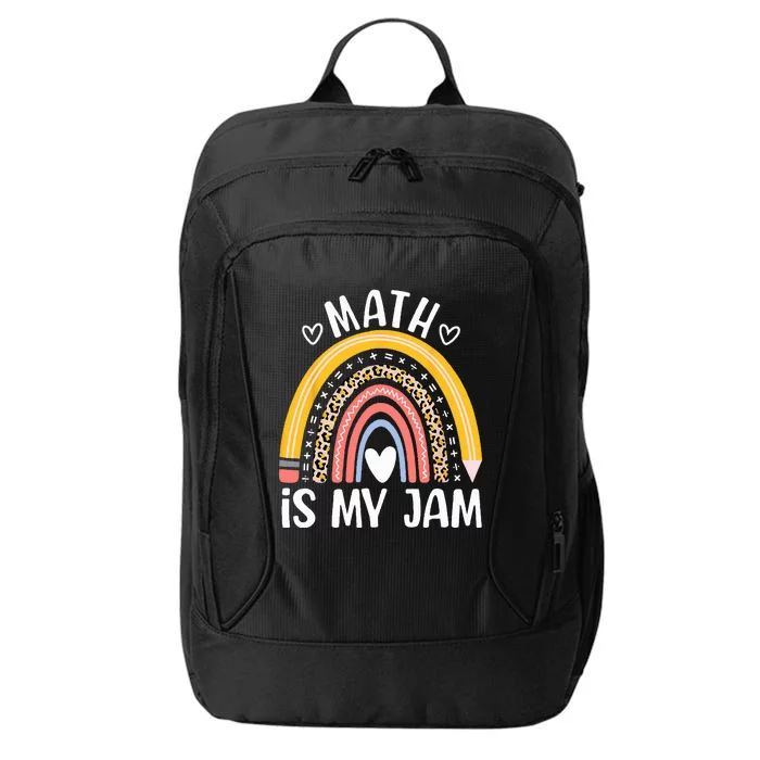 Math Is My Jam First Day Back To School Math Teacher Student City Backpack