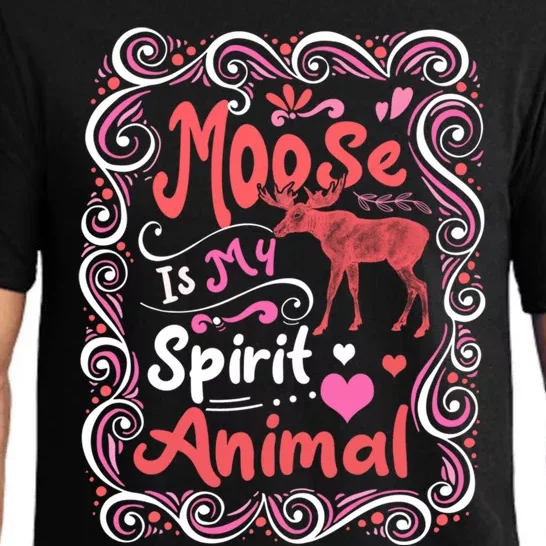 Moose Is My Spirit Animal Christmas Thanksgiving Gift Pajama Set