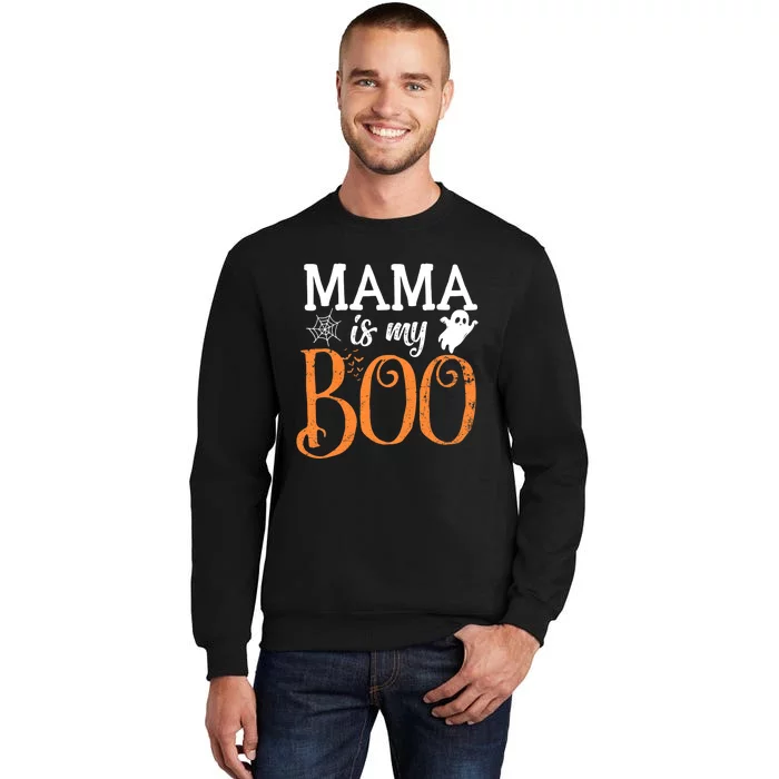 Mama Is My Boo Halloween Costume Boo Ghost Tall Sweatshirt