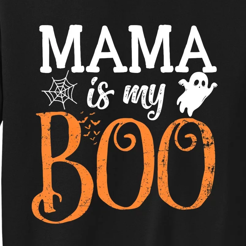 Mama Is My Boo Halloween Costume Boo Ghost Tall Sweatshirt