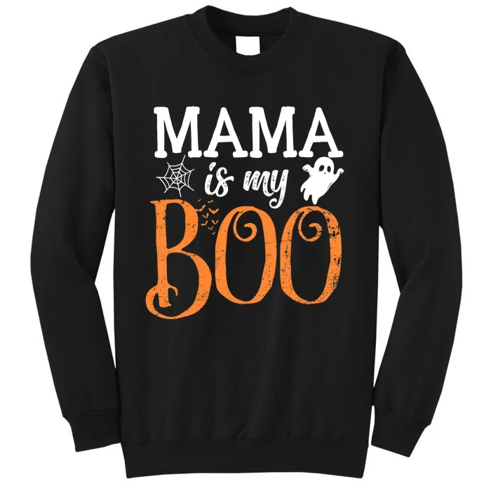 Mama Is My Boo Halloween Costume Boo Ghost Tall Sweatshirt