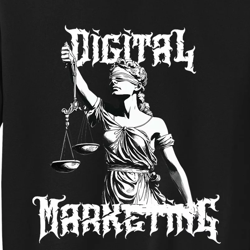 Marketing Is Metal Tall Sweatshirt