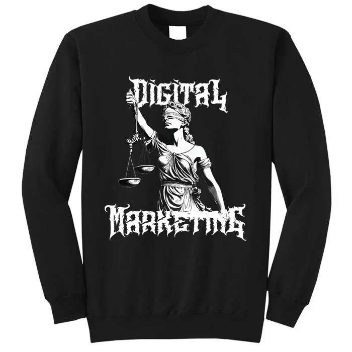 Marketing Is Metal Tall Sweatshirt