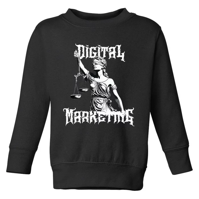 Marketing Is Metal Toddler Sweatshirt