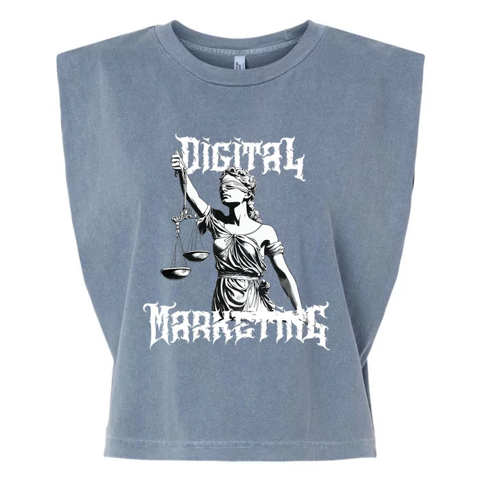 Marketing Is Metal Garment-Dyed Women's Muscle Tee