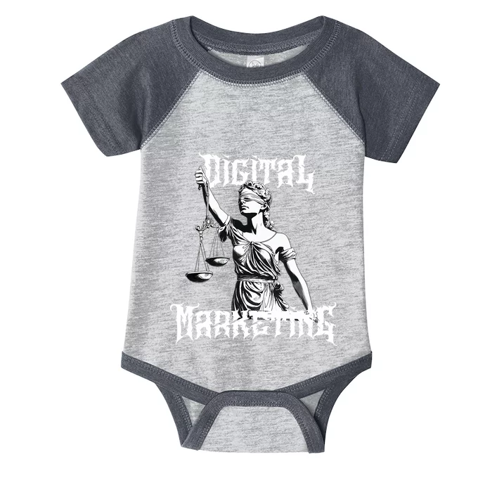 Marketing Is Metal Infant Baby Jersey Bodysuit