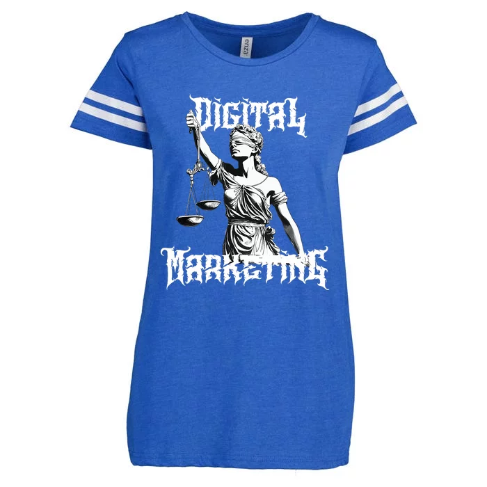 Marketing Is Metal Enza Ladies Jersey Football T-Shirt