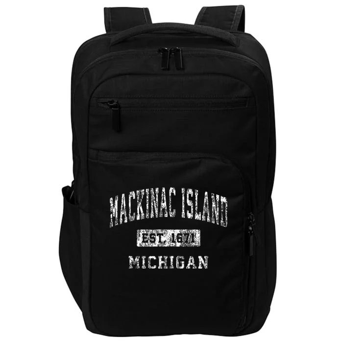 Mackinac Island Michigan Mi Vintage Established Sports Impact Tech Backpack