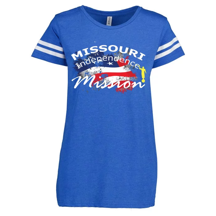 Missouri Independence Mormon Lds Mission Missionary Gift Enza Ladies Jersey Football T-Shirt