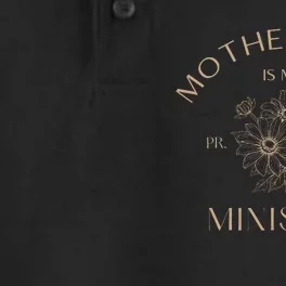 Motherhood Is My Ministry Homeschool Mom Christian Mom Dry Zone Grid Performance Polo