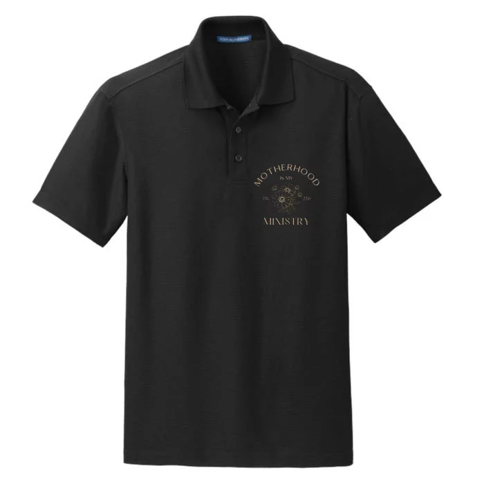 Motherhood Is My Ministry Homeschool Mom Christian Mom Dry Zone Grid Performance Polo