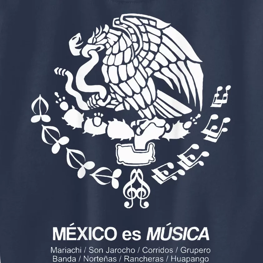 MéXico Is Music – MéXico Es MúSica Mexican Eagle Snake Seal Kids Sweatshirt