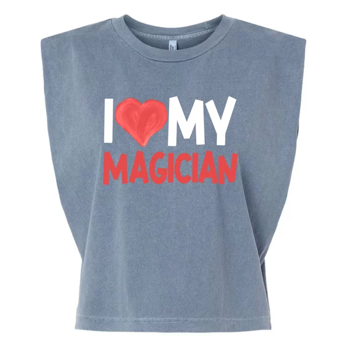 Magician Illusionist Magic Perfomer Magical Card Tricks Gift Garment-Dyed Women's Muscle Tee