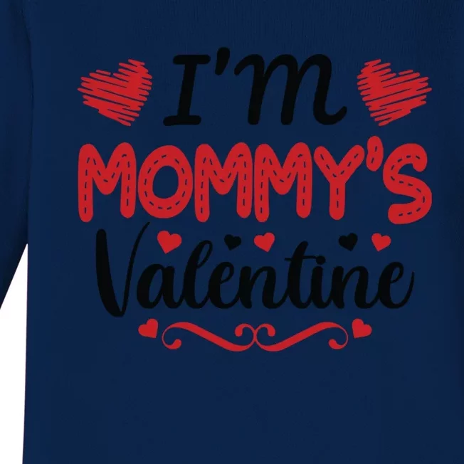 Mommy Is My Valentines Day Mom Son Gift Meaningful Gift Baby Long Sleeve Bodysuit