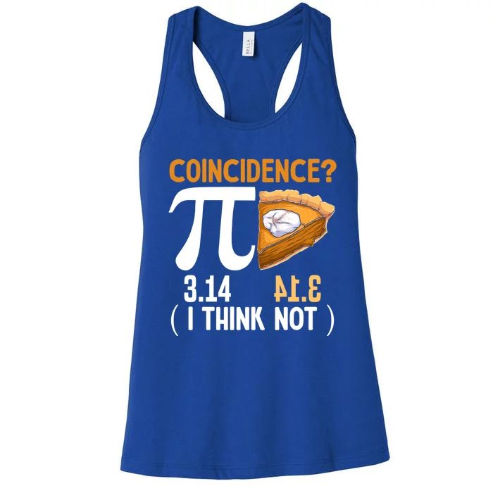 Math Instructor Math Teacher Mathematician Pi Day Cool Gift Women's Racerback Tank