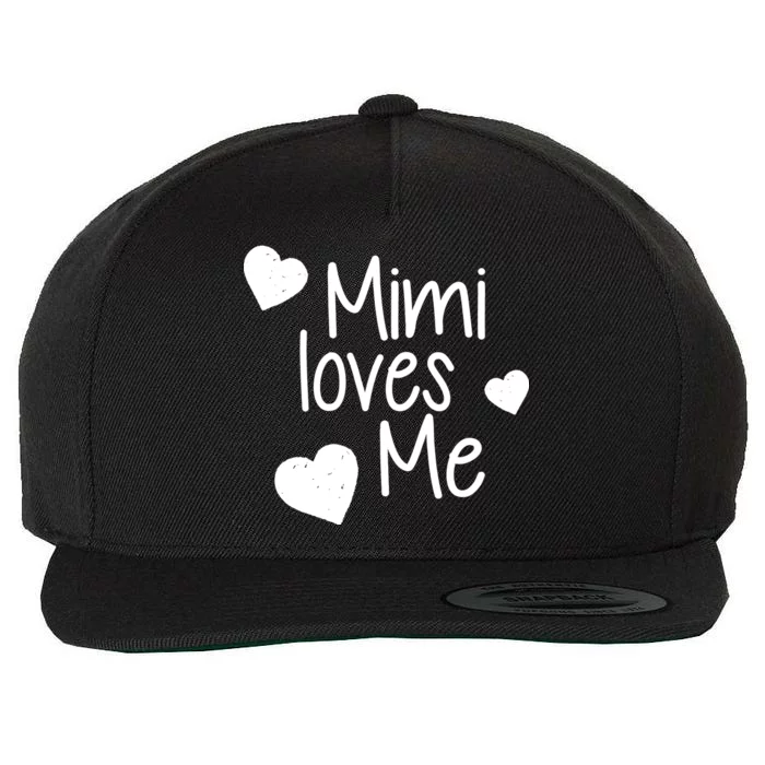 Mimi Loves Me Wool Snapback Cap