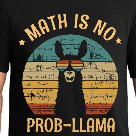 Math Is No Prob Llama Funny Teacher Pajama Set