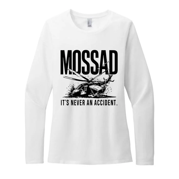 Mossad ItS Never An Accident Womens CVC Long Sleeve Shirt