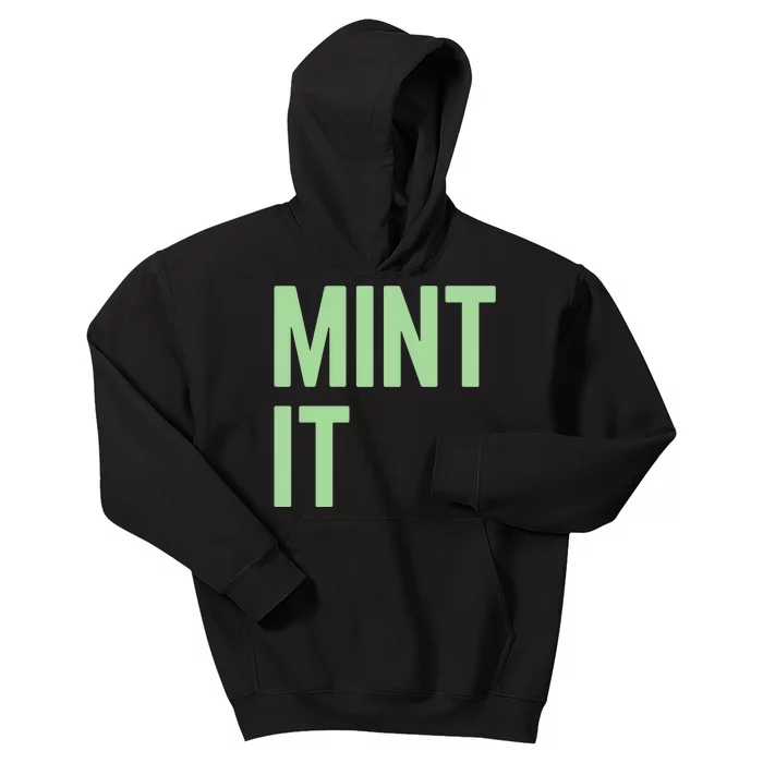 Mint It NFT Funny Crypto Currency Kids Hoodie