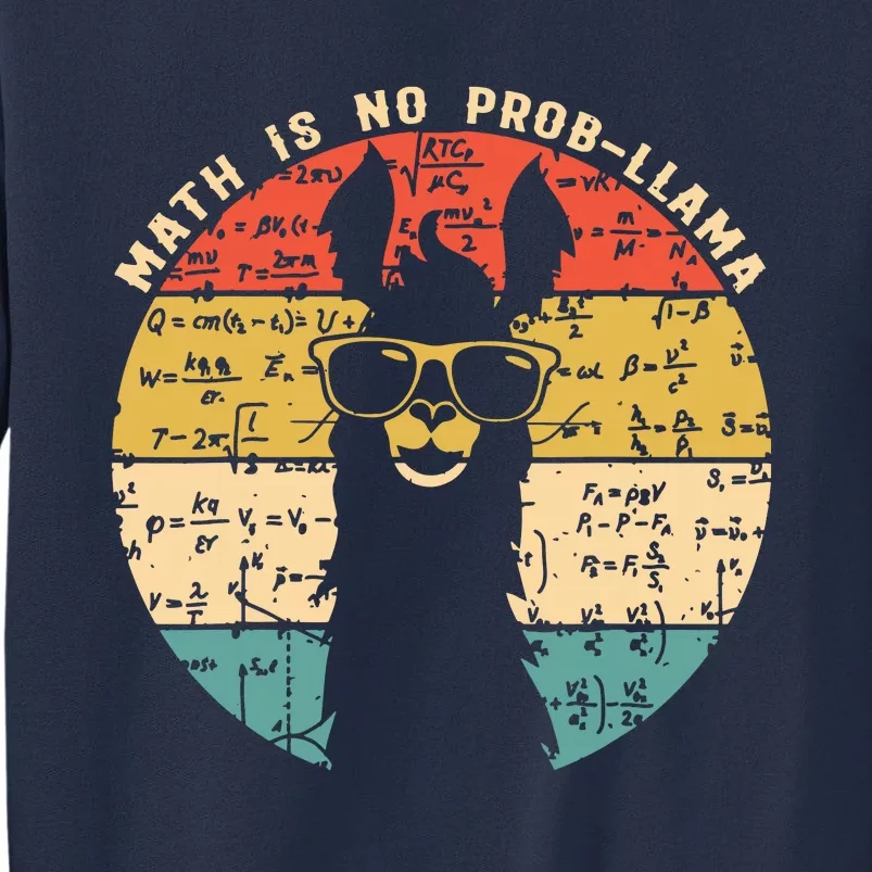 Math Is No ProbLlama Math Llama Teacher Sweatshirt