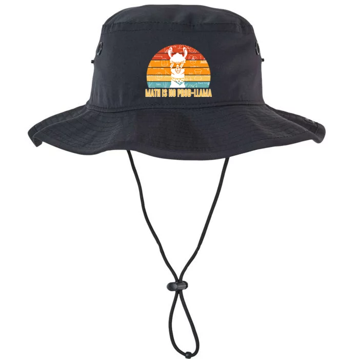 Math Is No Probllama Math Liama Math Teacher High School Meaningful Gift Legacy Cool Fit Booney Bucket Hat