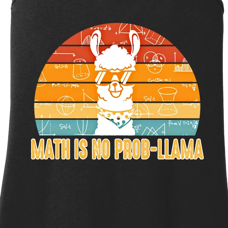 Math Is No Probllama Math Liama Math Teacher High School Meaningful Gift Ladies Essential Tank