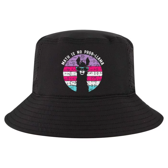 Math is No Prob-Llama Math Llama Teacher Cool Comfort Performance Bucket Hat