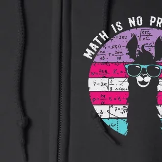 Math is No Prob-Llama Math Llama Teacher Full Zip Hoodie