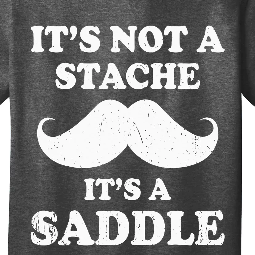 Mustache ItS Not A Stache ItS A Saddle Moustache Ride T-Shirt