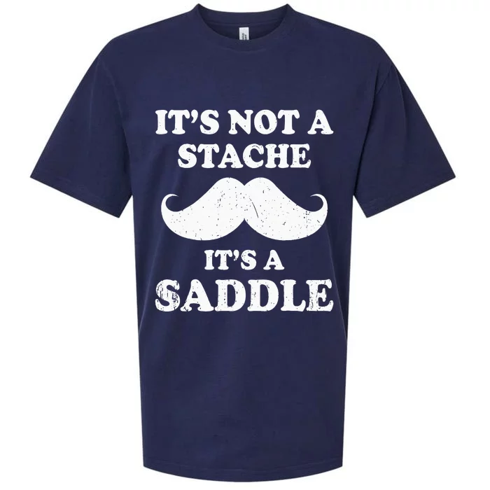 Mustache ItS Not A Stache ItS A Saddle Moustache Ride Sueded Cloud Jersey T-Shirt