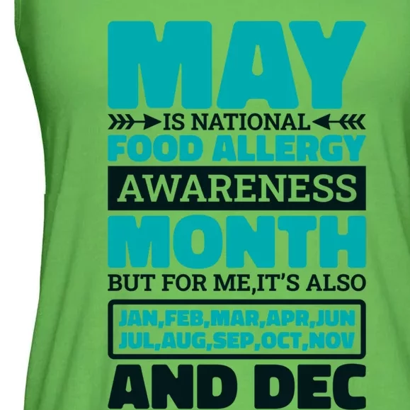 May Is National Food Allergy Awareness Month Food Allergies Gift Ladies Essential Flowy Tank