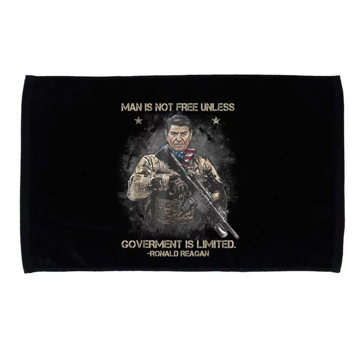 Man Is Not Free Unless Government Is Limited Microfiber Hand Towel