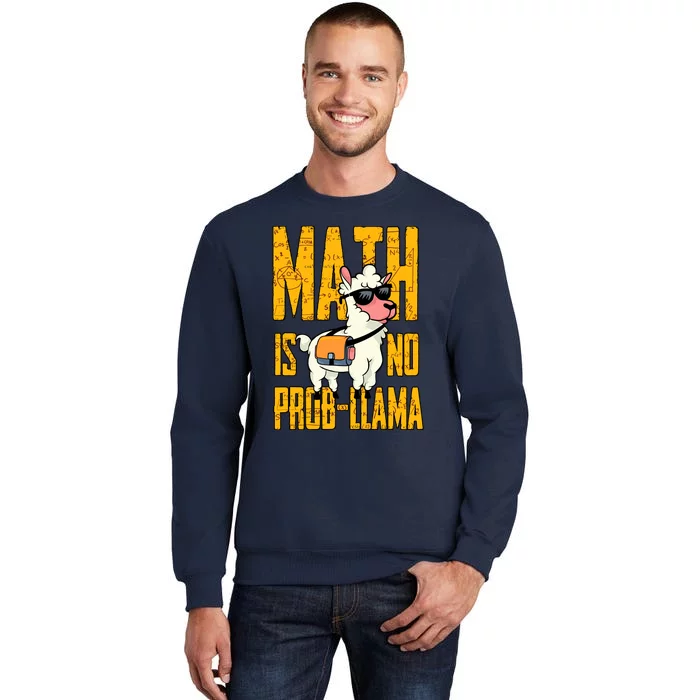 Math Is No Probllama Funny Math Sweatshirt