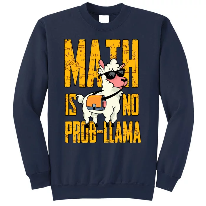 Math Is No Probllama Funny Math Sweatshirt