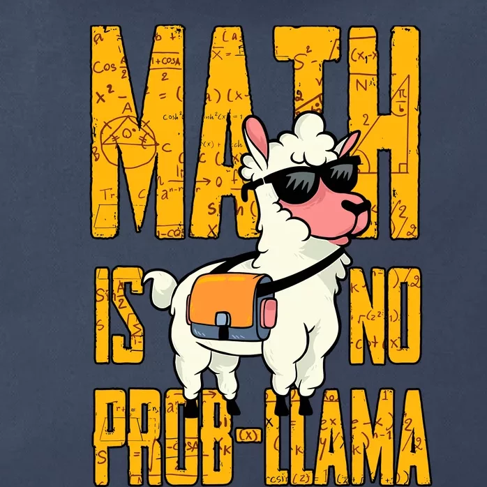 Math Is No Probllama Funny Math Zip Tote Bag